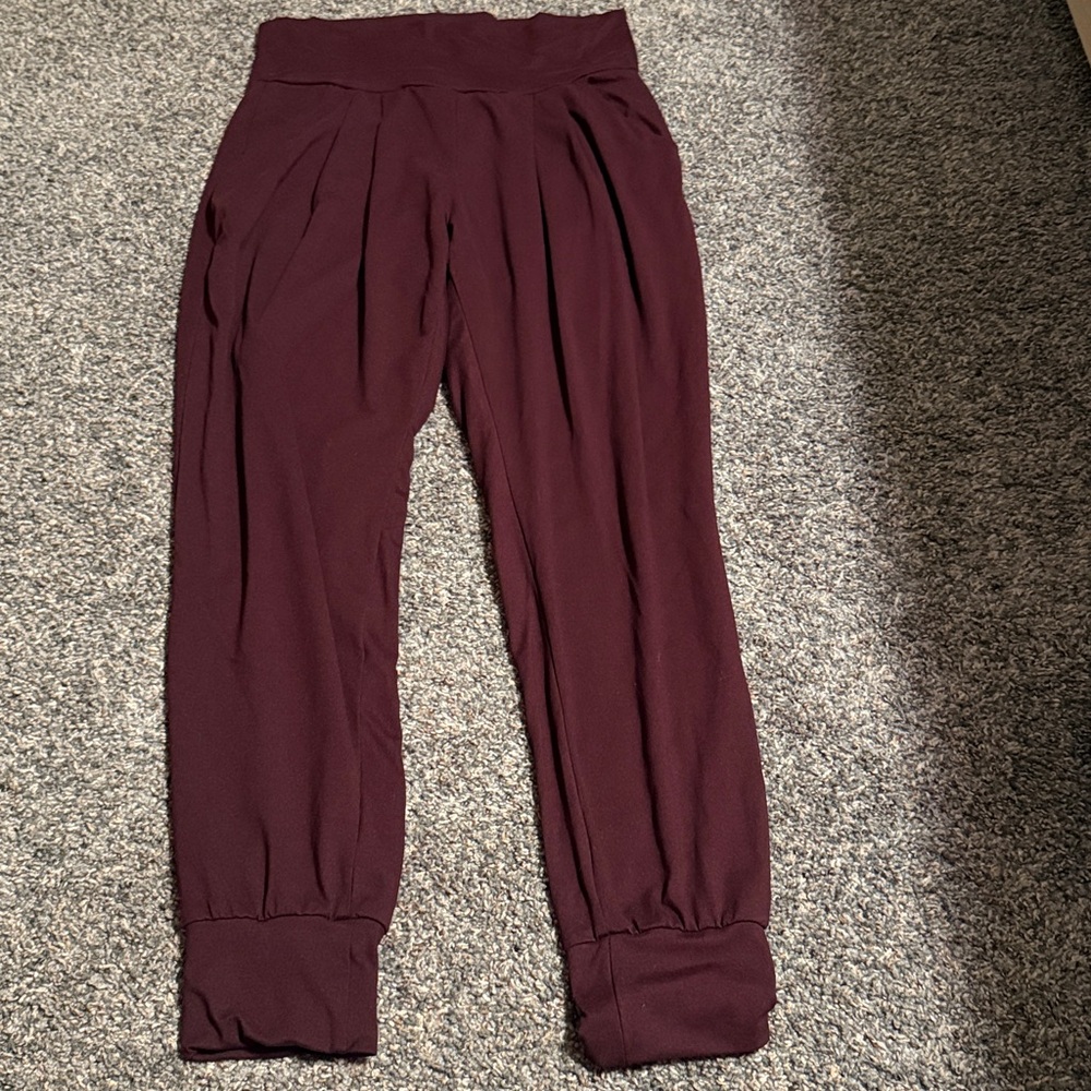 Chic Burgundy Women's Joggers